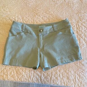 Water Girl khaki Canvas Shorts - Mid-Rise, 3 inch inseam, Women’s Size 8